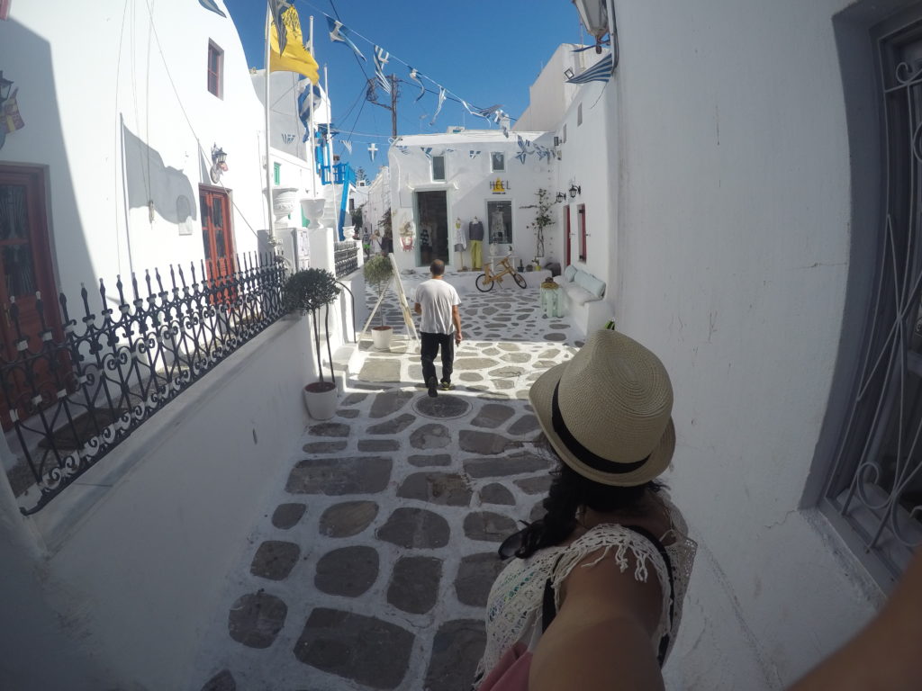 Exploring Mykonos' Chora Town on foot