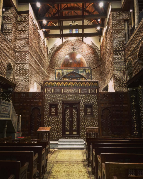 Saint Sergius Church in Old Cairo after renovation by Passainte Assem