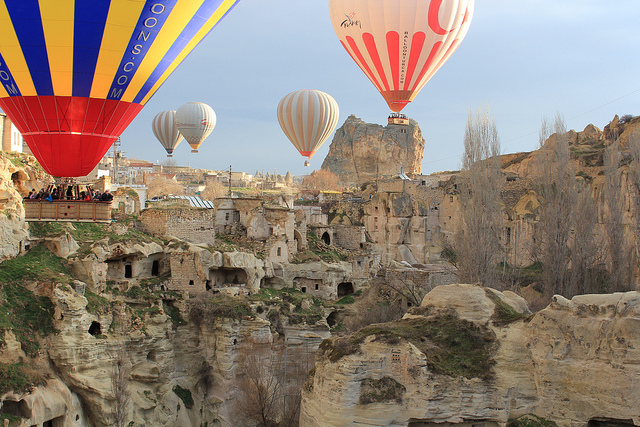 Hot Air Balloon Over Cappadocia in Turkey by Arian Zwegers